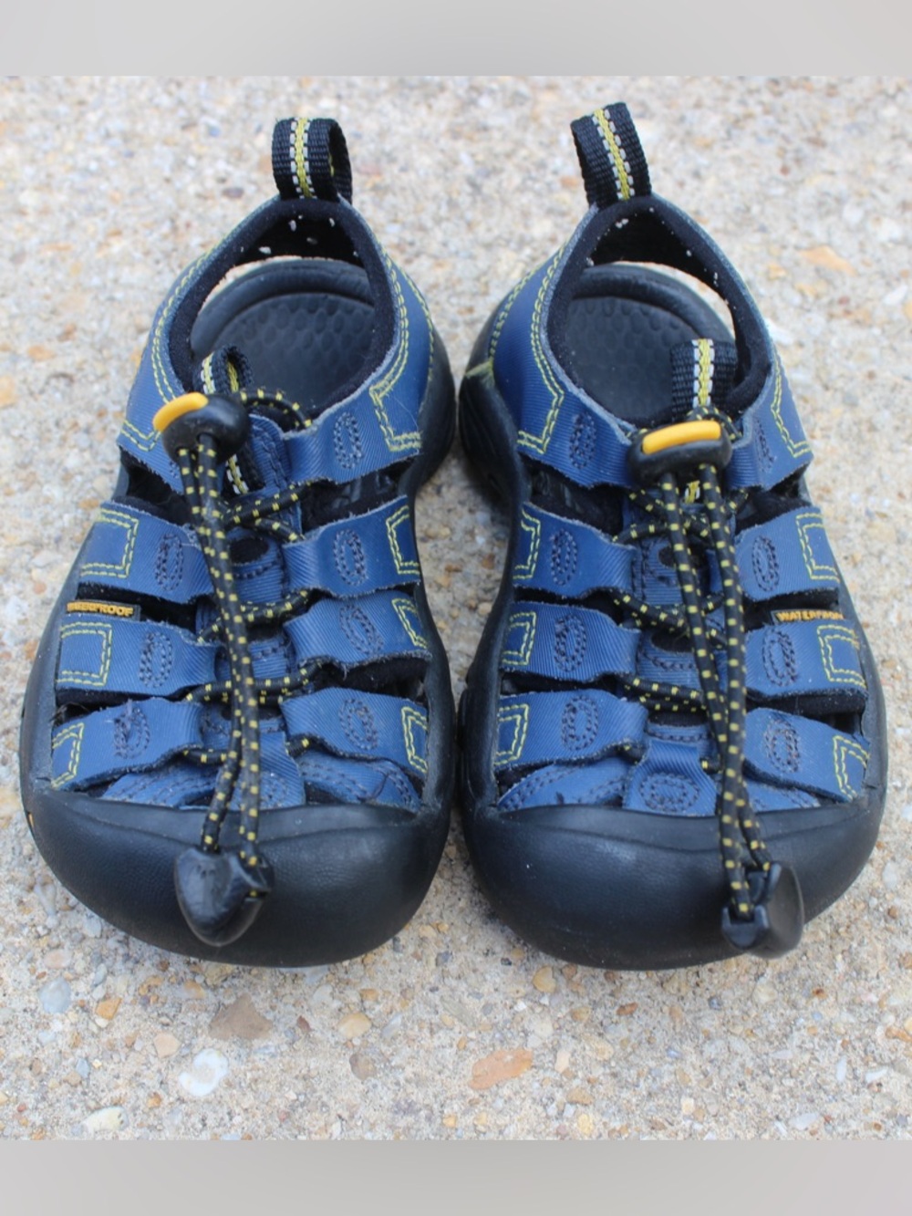 KEEN Toddler Newport H2 Water Sandals Blue/Yellow Sandals Sz 8